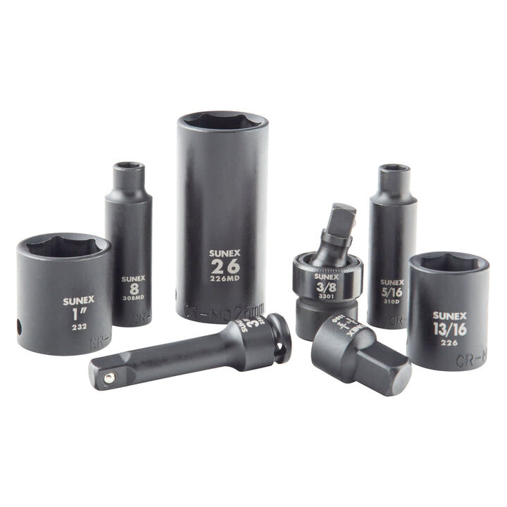 Sunex Master Impact Socket Set Black 68 Pieces, large image number 2