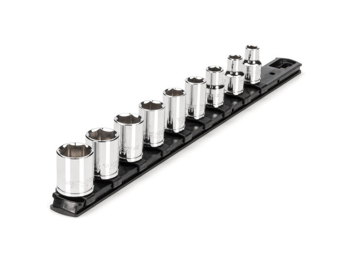 Tekton 3/8 Inch 6 Point Socket Set, 9 Pieces (5/16-3/4 Inch), large image number 1