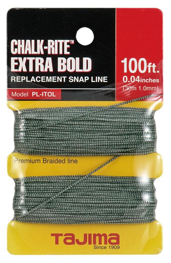 Tajima CHALK-RITE Premium Grade Extra Bold Nylon Replacement Line 1 mm Thick 100 Ft.