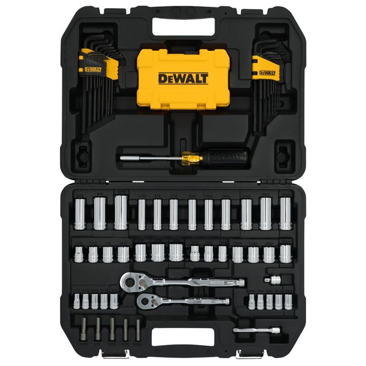 DEWALT TOUGHSERIES 96 Piece 1/4 Inch and 3/8 Inch Mechanics Tool Set