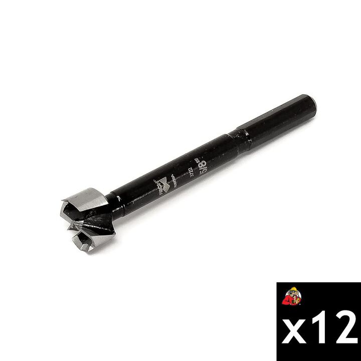 Fisch 5/8 Inch Black Shark HSS Forstner Drill Bit 12 Pieces