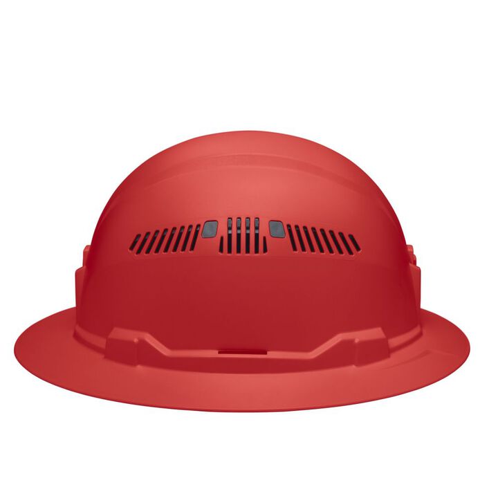 Klein Tools Full Brim Style Vented Hard Hat Red, large image number 8