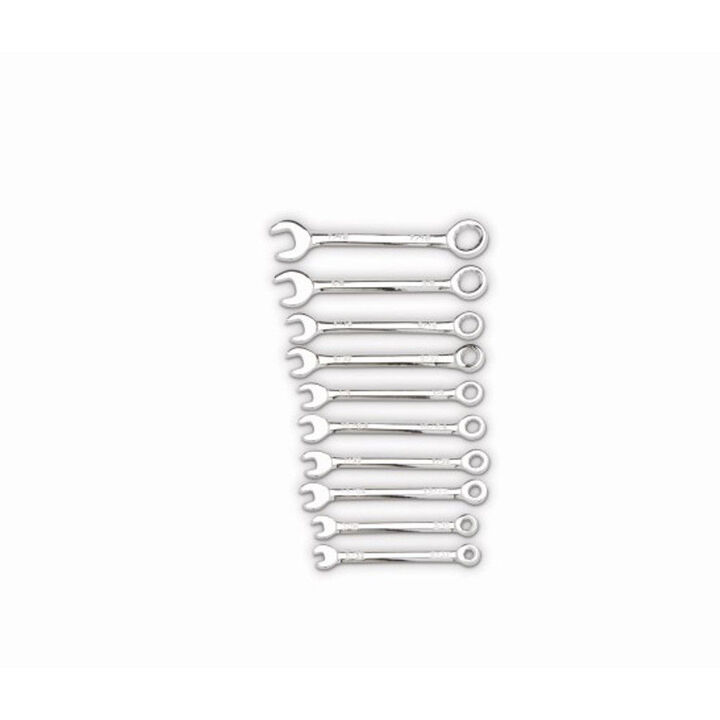 Cougar Pro 10 Piece Steel SAE 5/32 Inch - 7/16 Inch Mini Combo Wrench Set