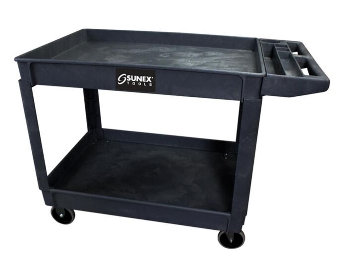 Sunex Oversized Heavy Duty Utility Cart Black