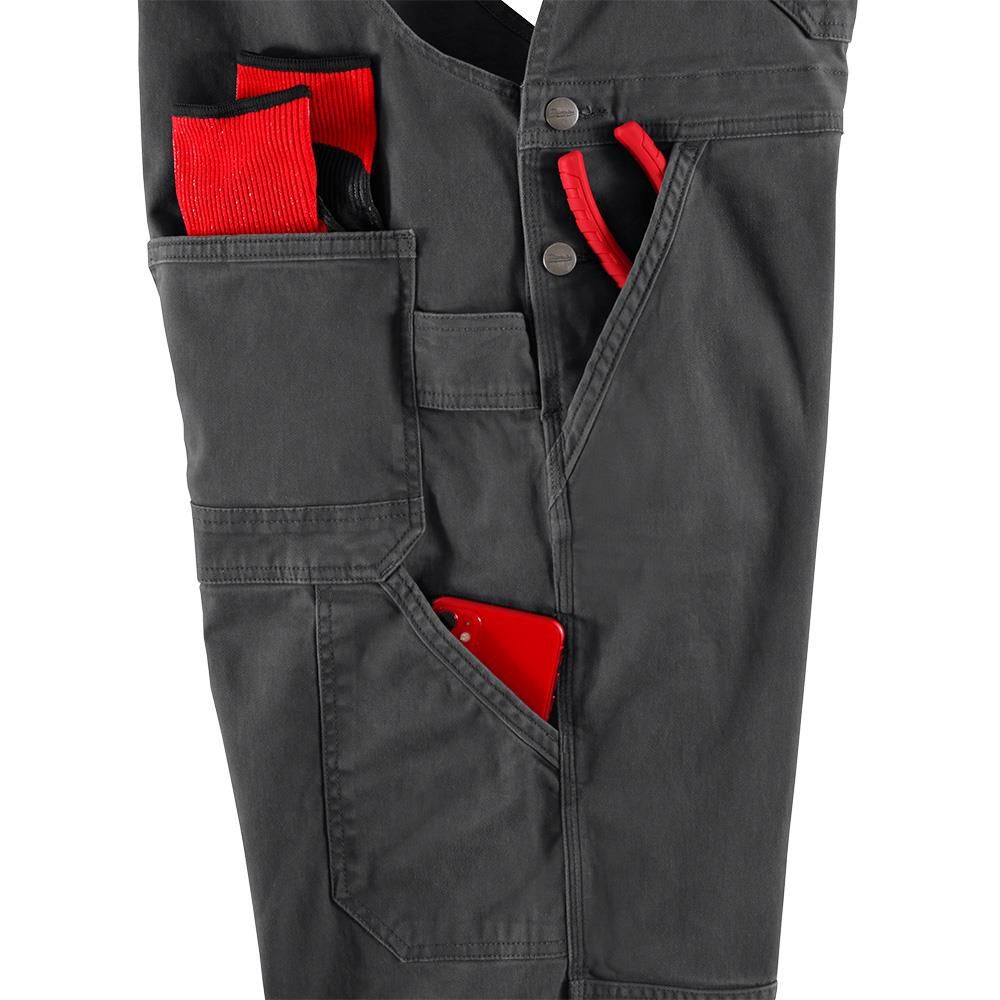 Milwaukee FREEFLEX Unlined Bib Overalls 36x30, large image number 10
