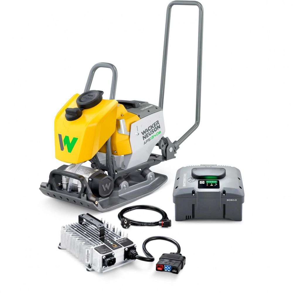 Wacker Neuson APS1550WE Battery Vibratory Plate with 2 BOB10 Batteries & Charger, large image number 4