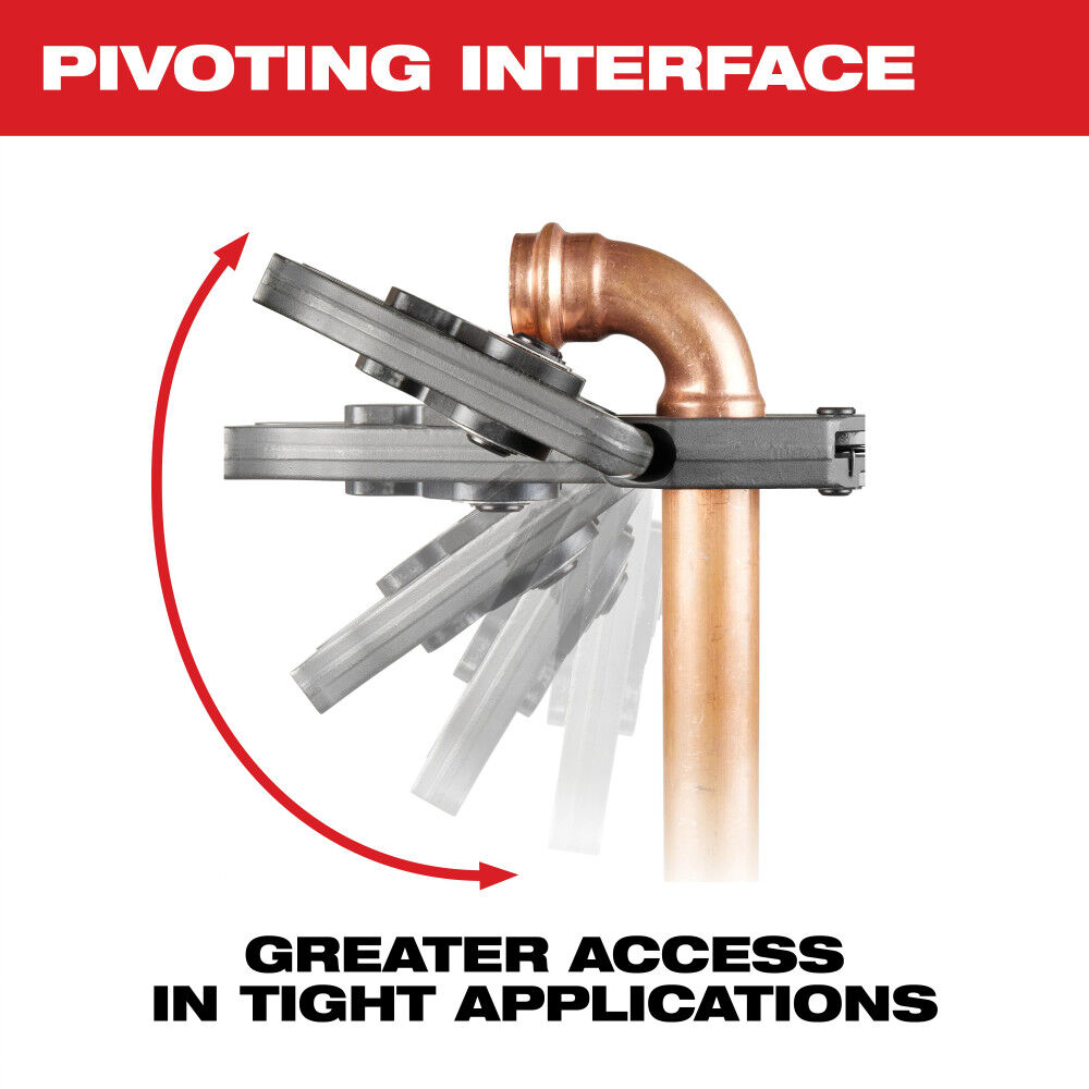 Milwaukee 1/4 Inch - 7/8 Inch RLS Pivoting Press Ring Kit for M12 FORCE LOGIC Press Tool, large image number 14