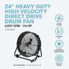 Perfect Aire 24 Inch 4989.5 CFM Heavy-Duty High Velocity Tilting Drum Fan, small image number 2