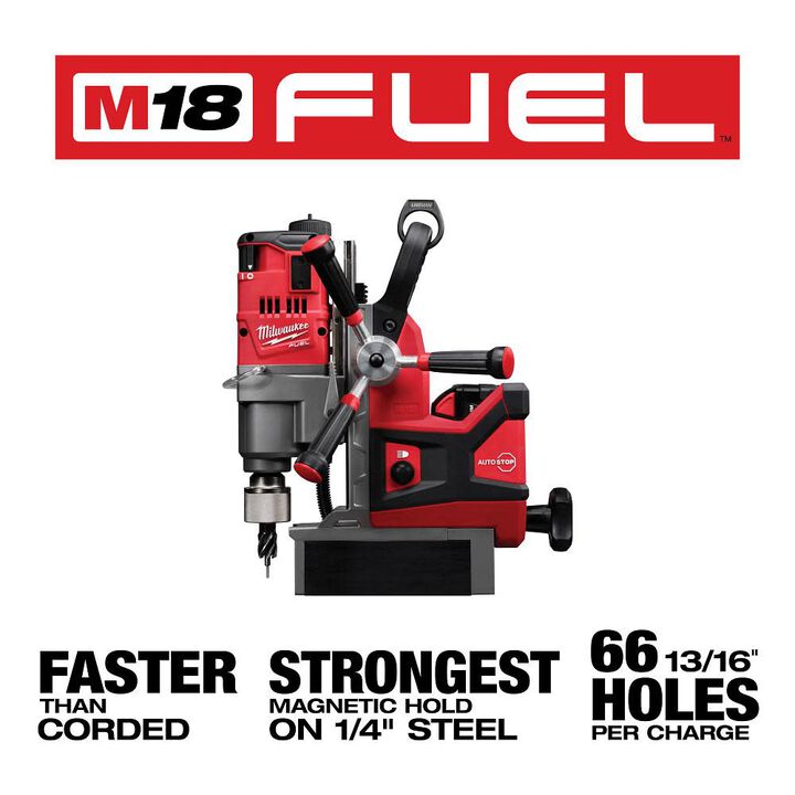 Milwaukee M18 FUEL 1-1/2inch Lineman Magnetic Drill Kit, large image number 3
