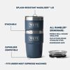 YETI Rambler 8 Oz Ceramic Lining Stackable Cup with MagSlider Lid Navy, small image number 3