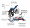 Bosch 10 Inch Dual-Bevel Glide Miter Saw, Reconditioned, small image number 2