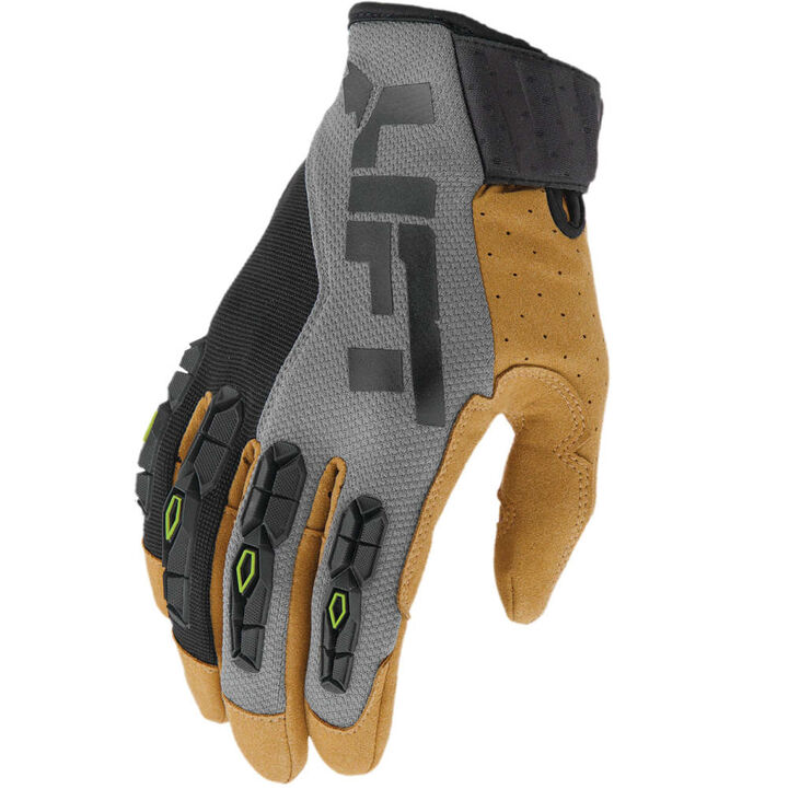 Lift Safety Gloves Silicone Fused Palm Handler XL Grey and Black
