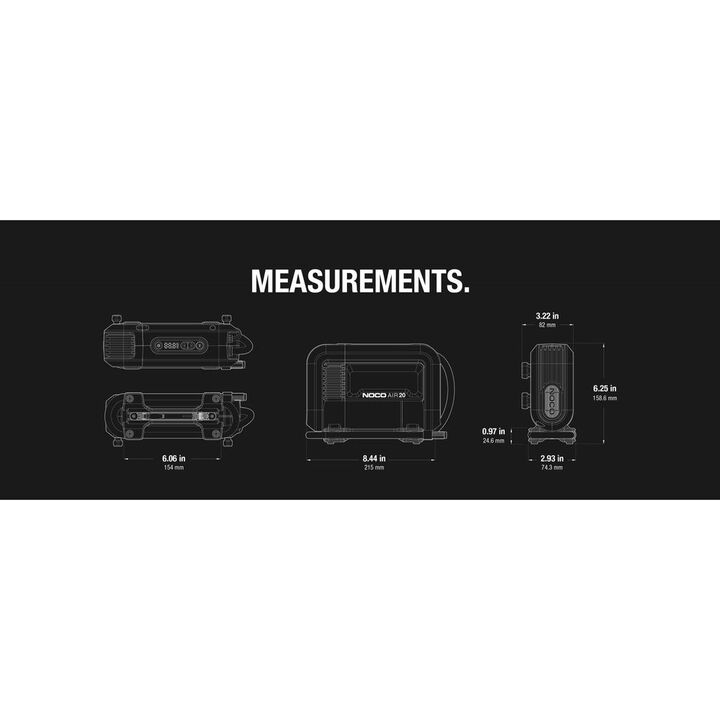 Noco 12V 20A 280W 100 PSI 47 SLPM Portable Air Compressor/Inflator, large image number 19