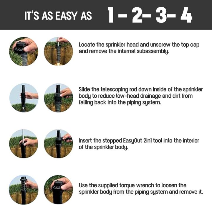 BluBird Avagard Steel Easy Out Sprinkler Removing Tool with Handle, large image number 2