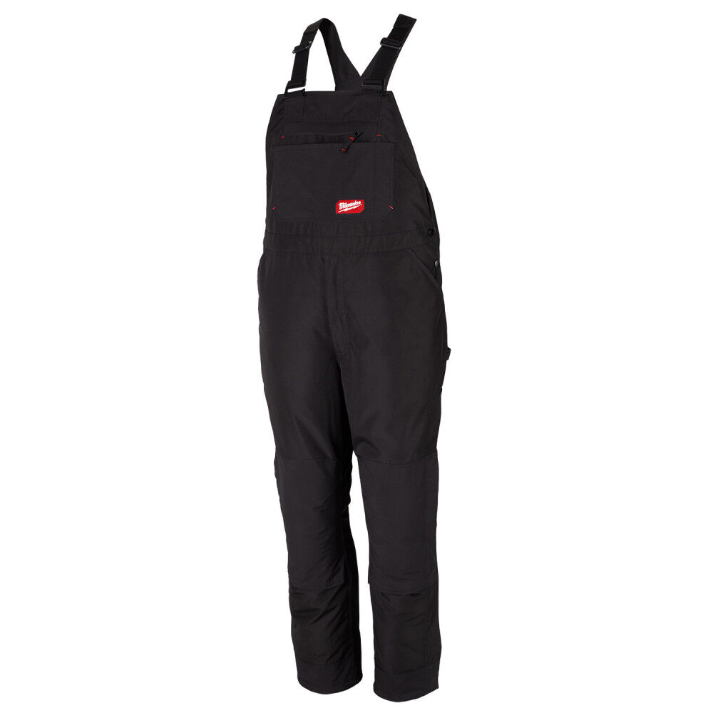 Milwaukee FREEFLEX Insulated Bib Overalls Black TallLarge, large image number 1