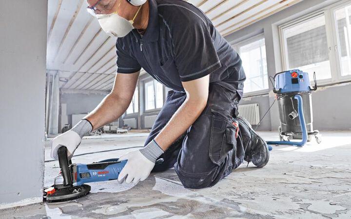 Bosch 5 Inch Concrete Surfacing Grinder with Dedicated Dust-Collection Shroud, large image number 8