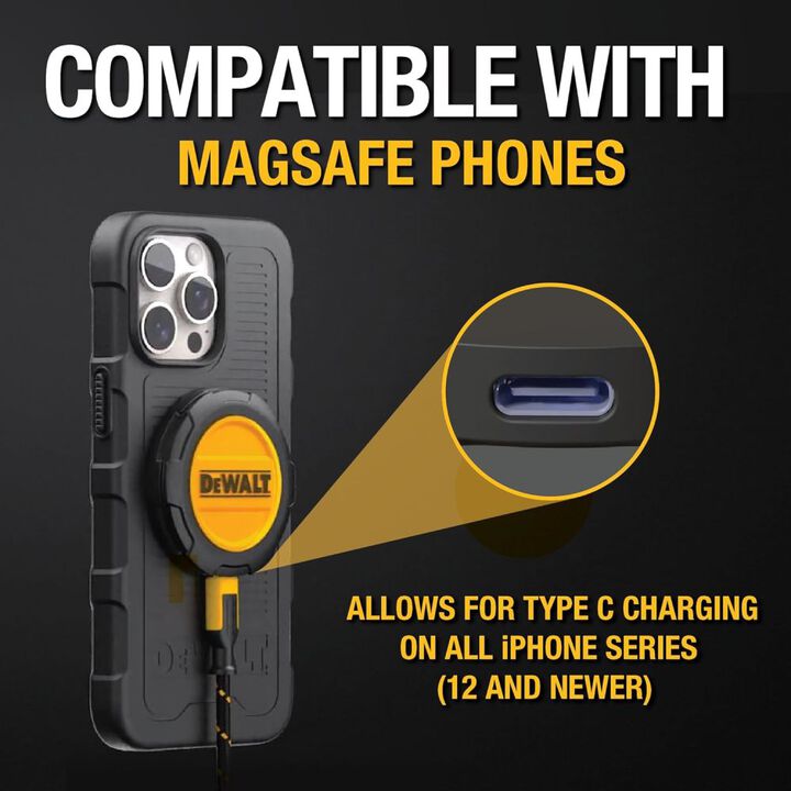 DEWALT 15W 9V Wall-Mountable Magnetic Wireless Charger, large image number 4