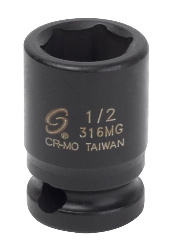 Sunex 3/8 Inch Drive 1/2 Inch Magnetic Impact Socket