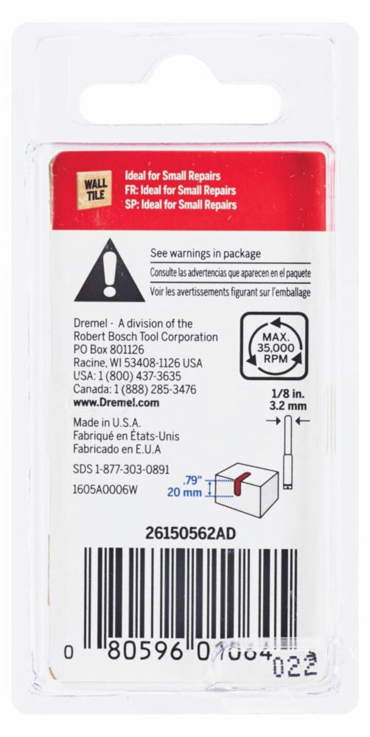Dremel 1/8 In. Tile Cutting Bit, large image number 2