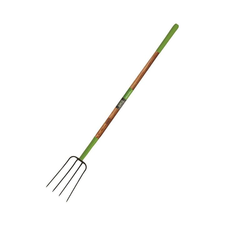 Ames 4-Tine Manure Fork with Oversized Cushion Grip on Hardwood Handle, large image number 1