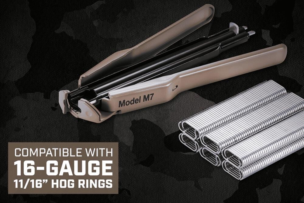 Spec Ops M7 Auto-Feed Hog Ring Plier with 1000qty 16 Gauge Hog Ring Fasteners, large image number 7