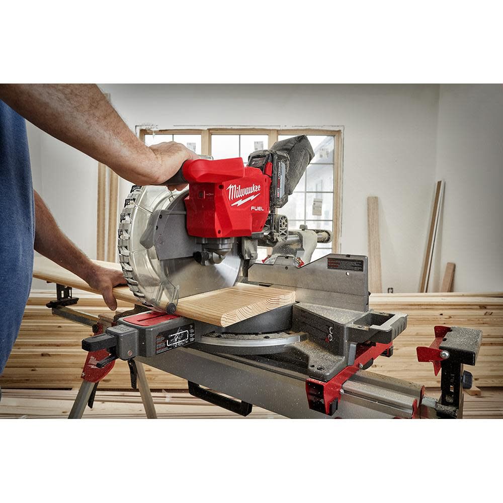 Milwaukee M18 FUEL 12inch Dual Bevel Sliding Compound Miter Saw Reconditioned (Bare Tool), large image number 5