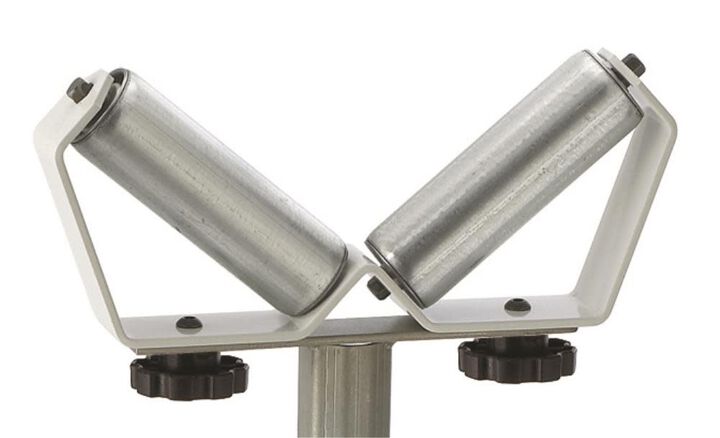 HTC Pipe Stand V Head Roller Super Duty Adjustable 26-1/2 In to 43-1/2 In Tall, large image number 1