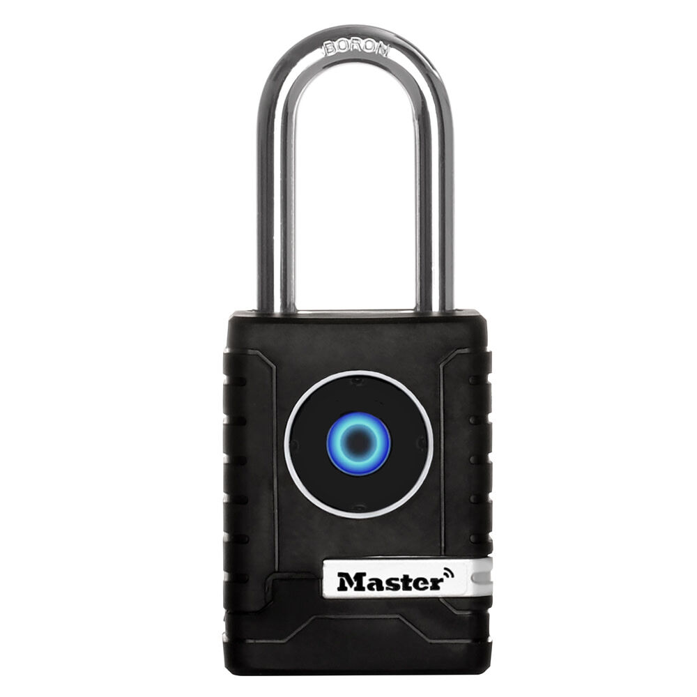 Master Lock 2-7/32 Inch Metal Body Battery-Powered Bluetooth Outdoor Padlock, large image number 1