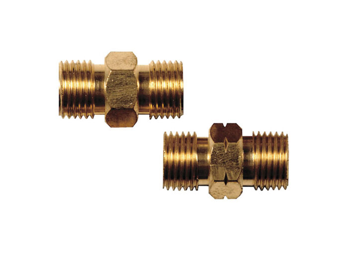 Hobart Oxyacetylene Hose Couplers 3/16in and 1/4in, large image number 1