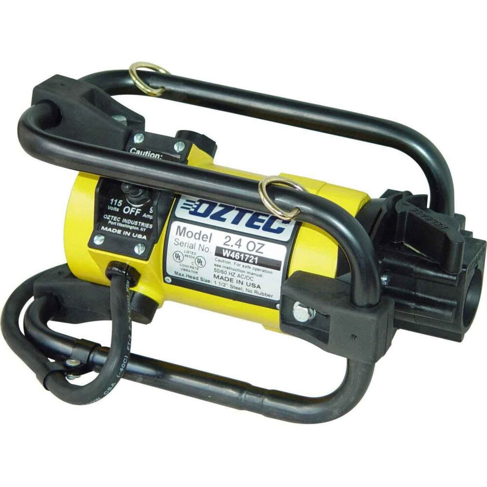 Oztec Industries Concrete Vibrator Electric Motor with Quick Disconnect System 115V 17A 2.25HP, large image number 1