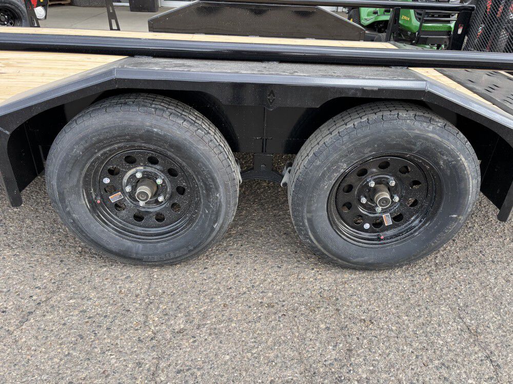 Diamond C GTU 14 Ft x 83 Inch General Tandem Dual Axle Flatbed Utility Trailer, large image number 4