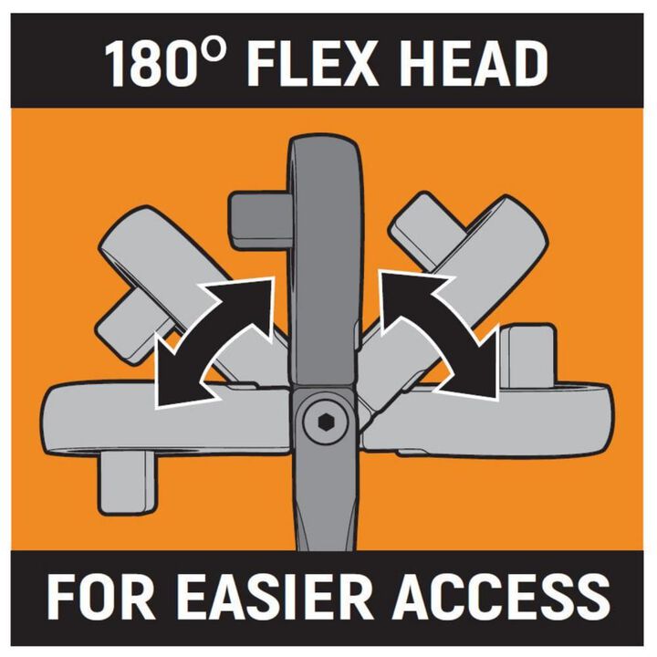 GEARWRENCH 120XP Ratchet Set 1/4 Inch 3/8 Inch 1/2 Inch Drive 120XP Locking Flex Head 3 Pieces, large image number 4