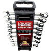 Cougar Pro Metric Full Polish Ratcheting Combination Wrench Set (8mm to 19mm), 8 Piece, small image number 2