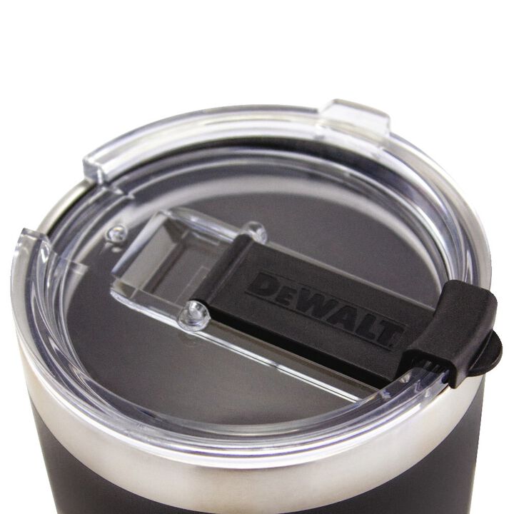 DEWALT 30oz Black Powder Coated Tumbler with logo, large image number 1