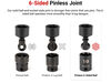Tekton 3/8 Inch 6 Point U-Joint Impact Socket Set, 15 Pieces (1/4-1 Inch), small image number 4