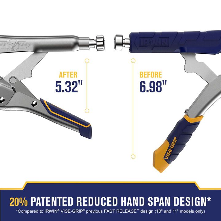 Irwin Vise-Grip Locking Pliers, 10 in Fast Release Curved Jaw, large image number 4