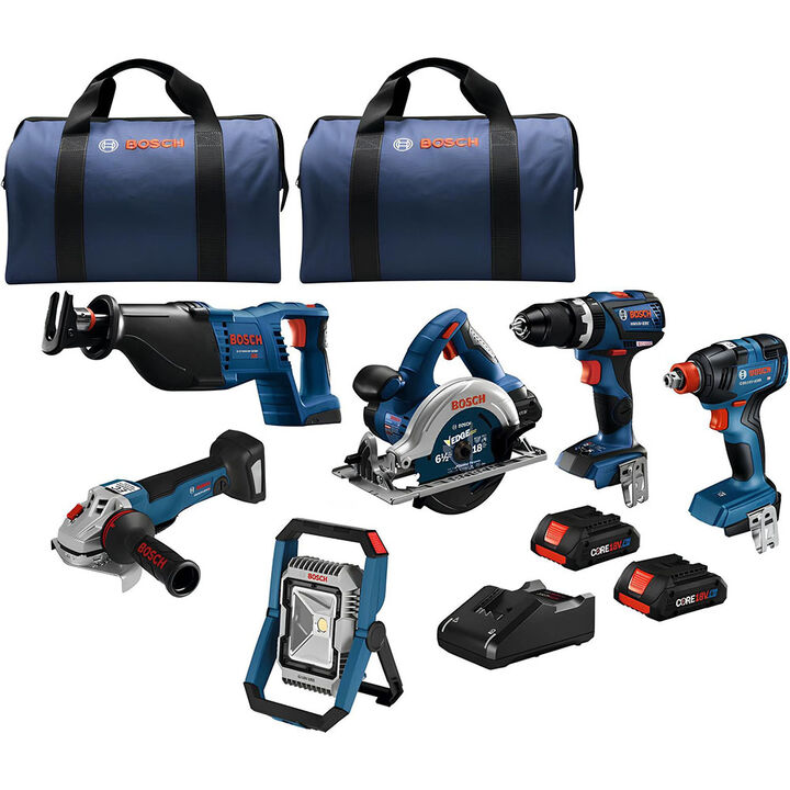 Bosch 18V 6-Tool Combo Kit, Reconditioned