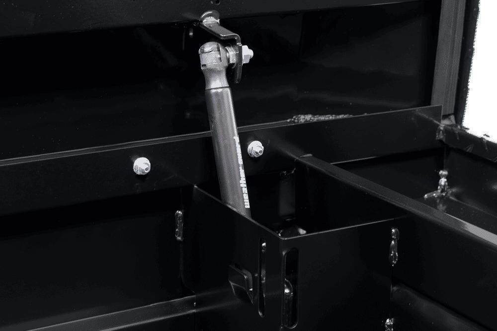Weather Guard Saddle Truck Tool Box Aluminum Full Deep Gloss Black, large image number 7