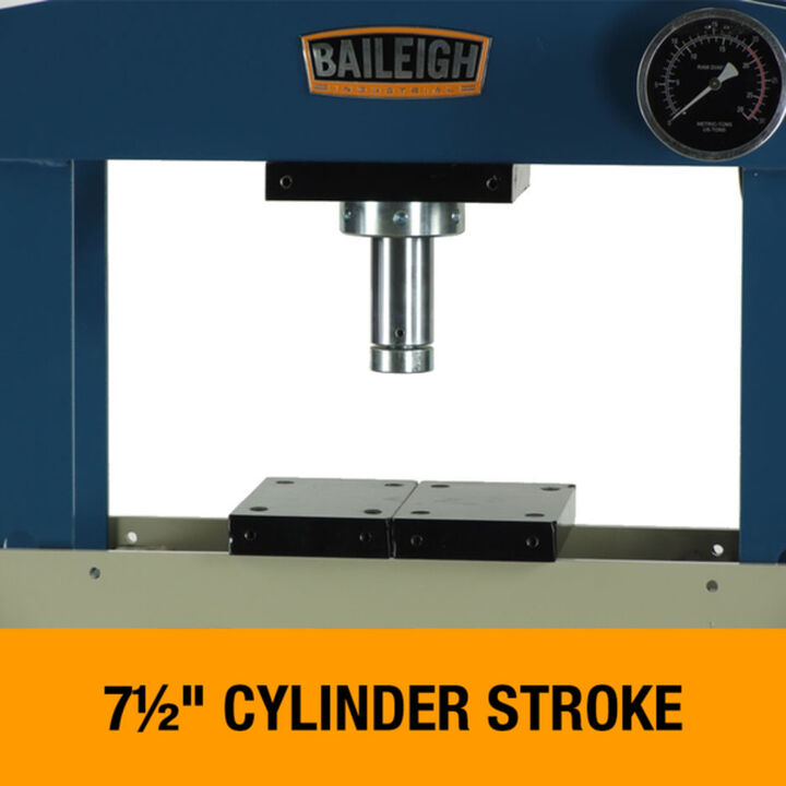 Baileigh HSP-20A 20-Ton Pneumatic H-Frame Shop Press, large image number 4