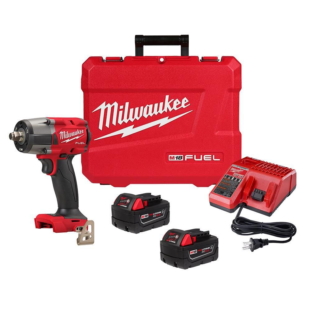 Milwaukee M18 FUEL 1/2 Inch Mid-Torque Impact Wrench with Friction Ring Kit & Protective Boot Bundle, large image number 15