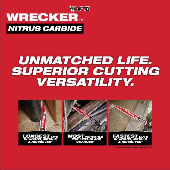 Milwaukee 12inch WRECKER with NITRUS CARBIDE 3Pk, large image number 4