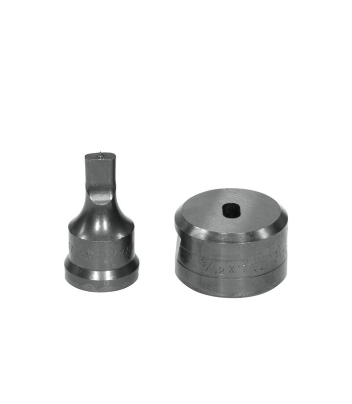 Edwards 1/2 Inch Punch x 17/32 Inch Die Standard Oblong Punch & Die Set, large image number 0