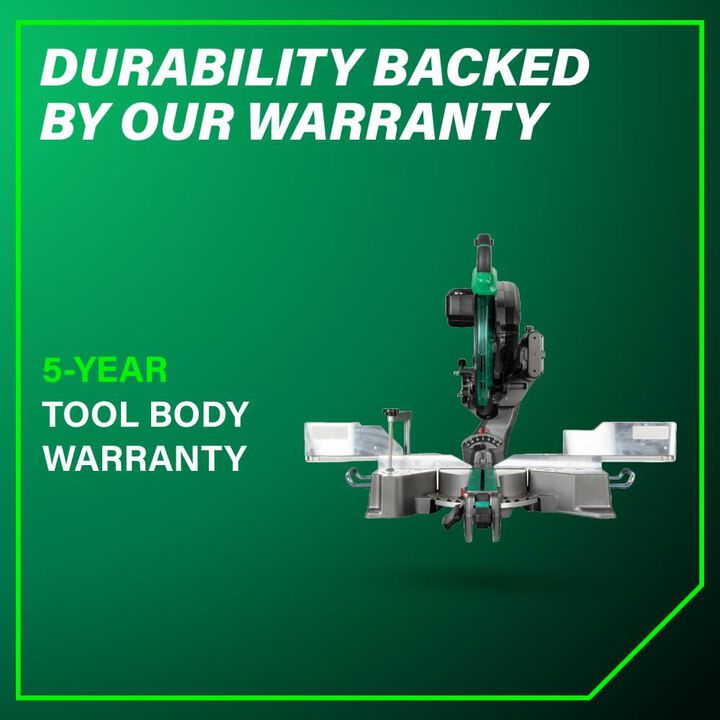 Metabo HPT 12 Inch Dual Bevel Sliding Miter Saw, large image number 8