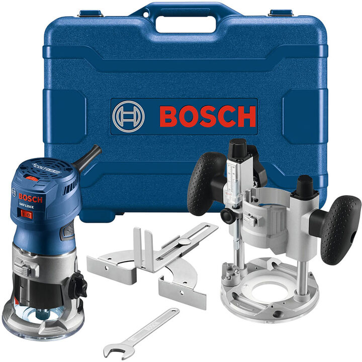 Bosch Colt 1.25 HP (Max) Variable-Speed Palm Router Combination Kit