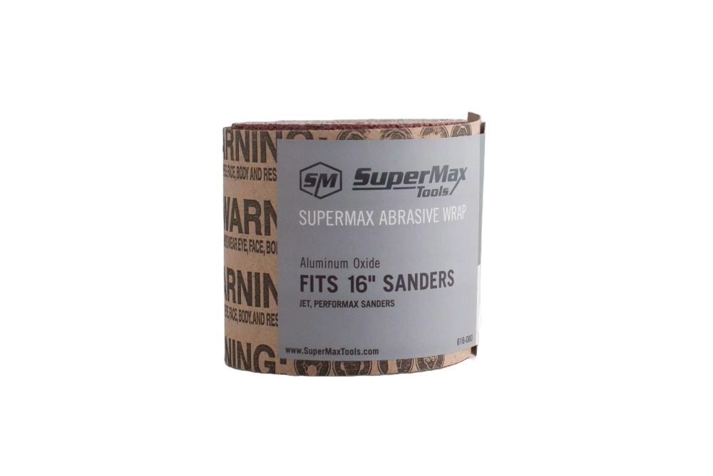 Supermax Tools 180-Grit Individual Sandpaper Wrap for the 16 In. Drum Sander, large image number 1