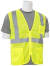 Delta Plus S363P Class 2 Mesh Hi Vis Lime Safety Vest with 4 Pockets, small image number 4