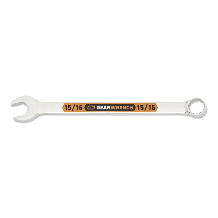 GEARWRENCH 15/16 Inch 12 Point Hi-Viz Long Pattern Combination Wrench