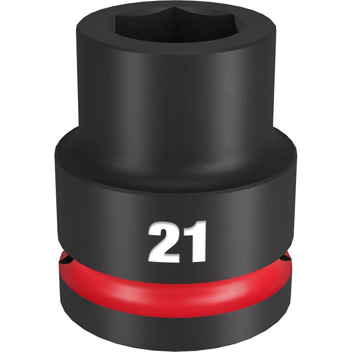 Milwaukee Impact Socket 3/4in Drive 21mm Standard 6 Point