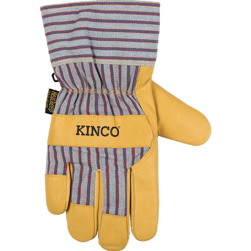 Kinco 1927 Lined Premium Grain Pigskin Palm Gloves with Safety Cuff Small, large image number 4