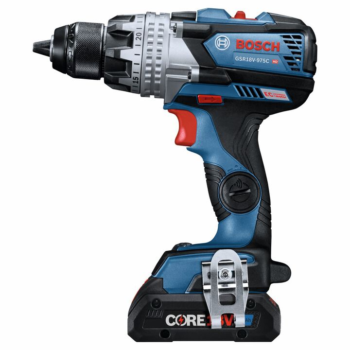 Bosch 18V 4 Ah 1/2 Inch Drill Driver Kit with 2 Batteries Reconditioned, large image number 3